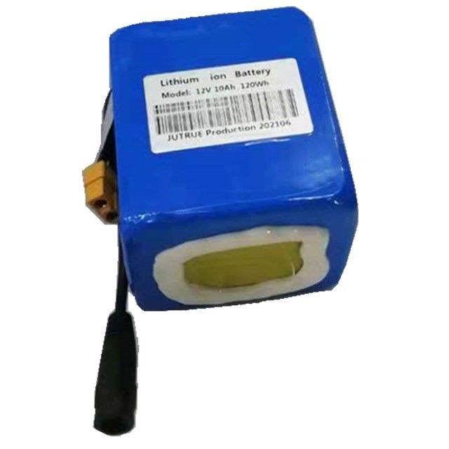 12 Volt 10ah Lityum Pil Paketi 18650 Seride XT60 boşaltma fişine sahip 3 hücre