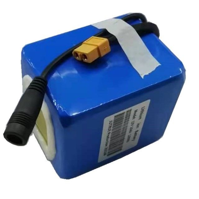 12 Volt 10ah Lityum Pil Paketi 18650 Seride XT60 boşaltma fişine sahip 3 hücre