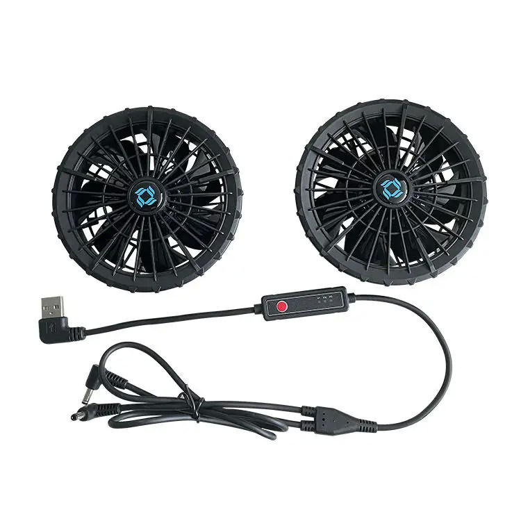 Yazlık Soğutma Dış Giyim Fanı, Ceket Soğutma Fanı için 3 kademeli hız, Süper İnce 34mm