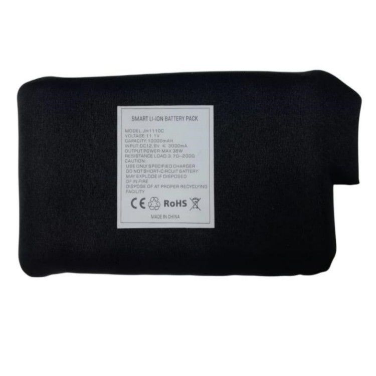 Kışlık ısıtmalı giysiler 7.4V 12V 10000mAh DC şarj başlığı Akü Siyah Renk