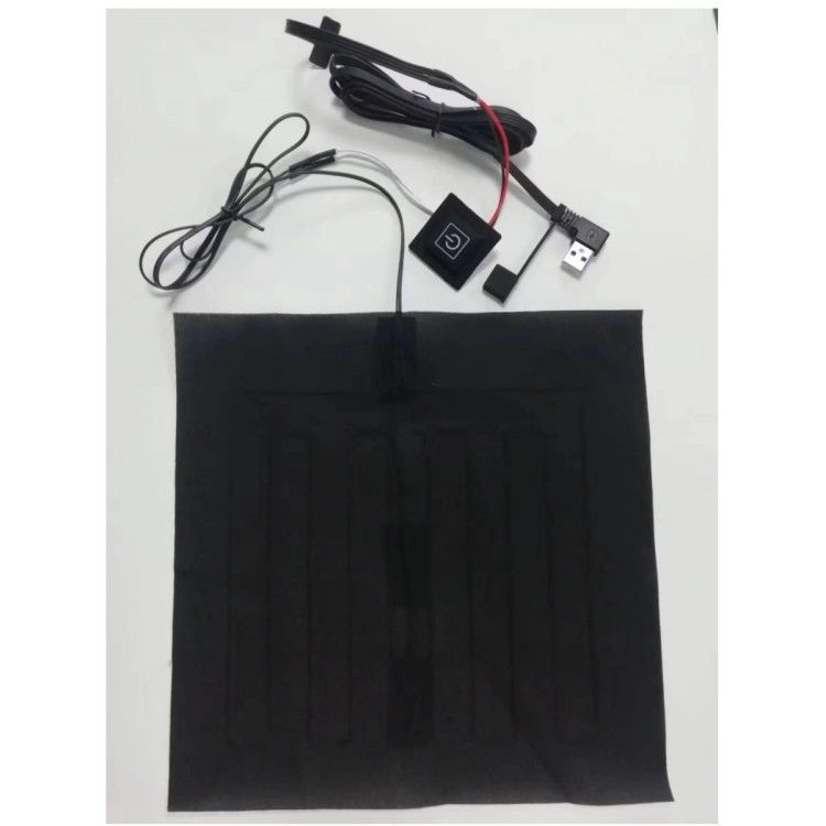 Özel giysiler ısıtıcı bantlar 24*24cm USB bükme başlı ısıtıcı yastık için 5V