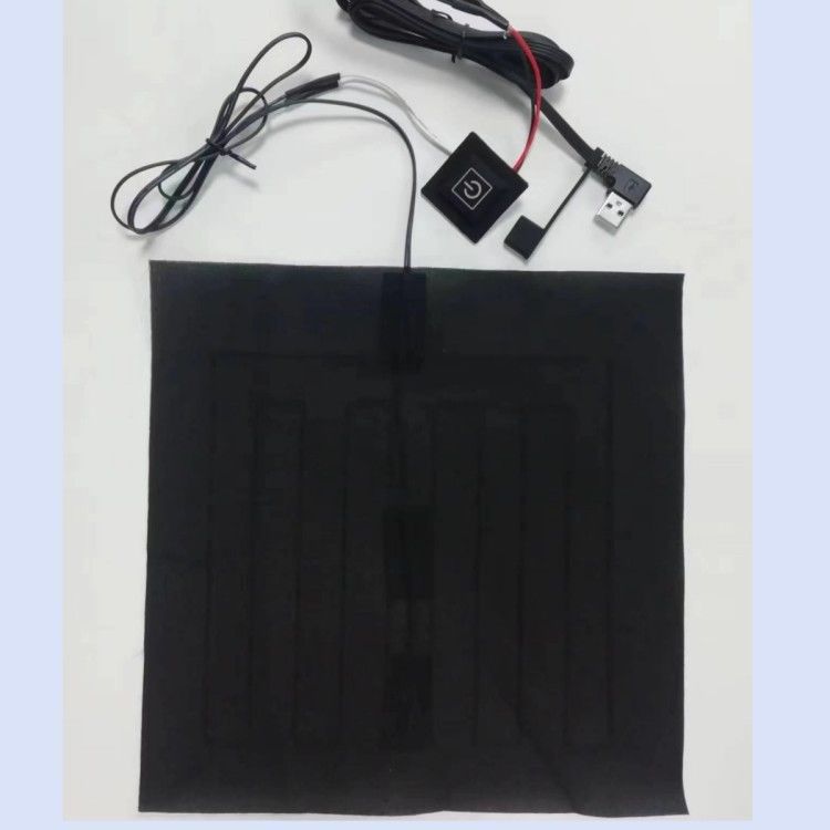Özel giysiler ısıtıcı bantlar 24*24cm USB bükme başlı ısıtıcı yastık için 5V