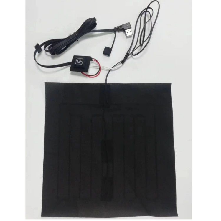 Özel giysiler ısıtıcı bantlar 24*24cm USB bükme başlı ısıtıcı yastık için 5V