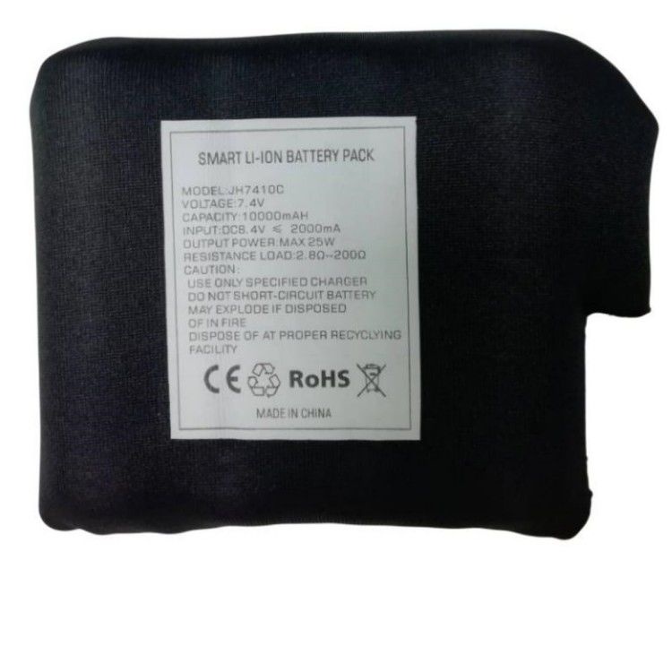 Siyah Dalış Giysileri 7,4 V 10000mah Batarya 21700 2S2P Isıtmalı Ceket için
