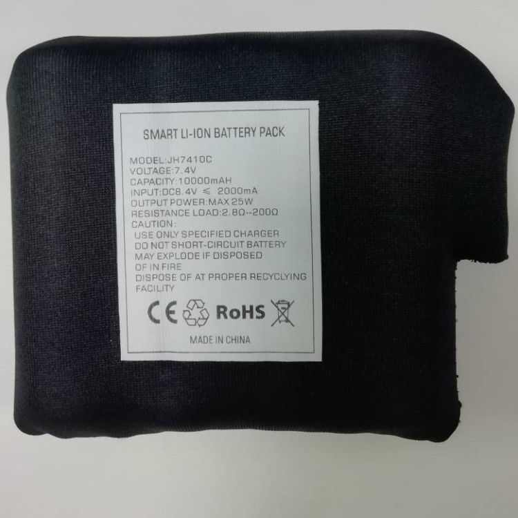 Siyah Dalış Giysileri 7,4 V 10000mah Batarya 21700 2S2P Isıtmalı Ceket için