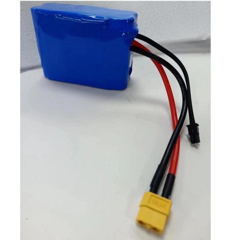 Özel Pil Paketi 7.4V 16Ah 2S5P 18650 Hücre 3200mAh BMS 25A MX3.0 Şarj Plug ile