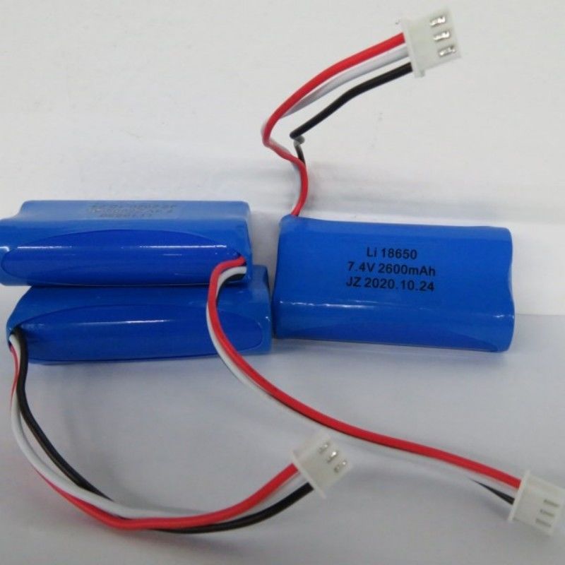 7.4V 2600mAh 18650 Cell Battery Pack 3 Anahtar ve 3-Pin İletişim Pos Makinesi için
