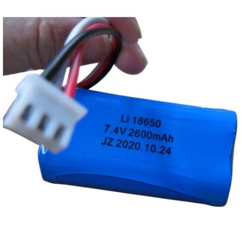 7.4V 2600mAh 18650 Cell Battery Pack 3 Anahtar ve 3-Pin İletişim Pos Makinesi için