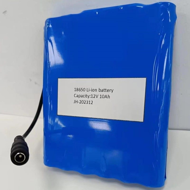Flat Battery Pack 12V 10Ah 18650 Lityum Bataryası 3s4p PVC Isıtma Yastığı İçin DC Kadın Fişle
