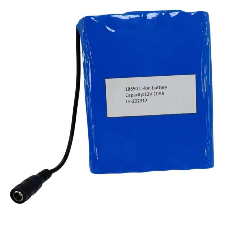 Flat Battery Pack 12V 10Ah 18650 Lityum Bataryası 3s4p PVC Isıtma Yastığı İçin DC Kadın Fişle