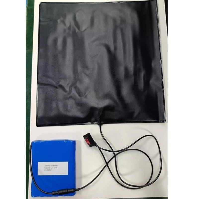 Sıcak Gıda Teslimi PVC Isıtma Yastığı 12V 10Ah Pille Çalışan Isıtma Yastıkları Boyutu 30x30cm