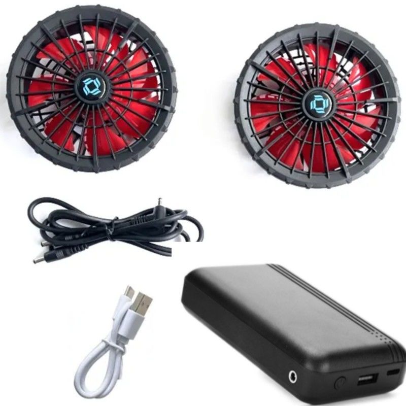 Çalışma Giysi Ceket Soğutma Ventilatör Batarya Seti 12V 10000mAh Çince fırçasız motorla