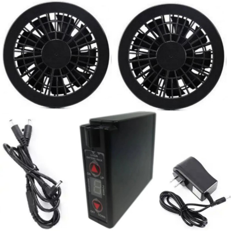 7.2V Ceket Soğutma Ventilatörü Pil Seti 4400mAh Yaz Çalışma Giysileri için Şarjla