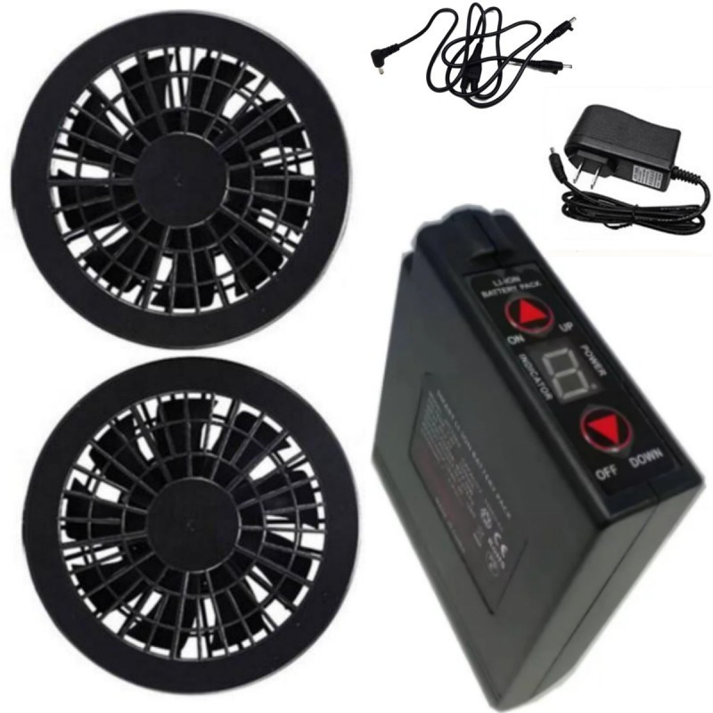 7.2V Ceket Soğutma Ventilatörü Pil Seti 4400mAh Yaz Çalışma Giysileri için Şarjla
