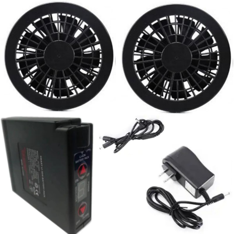 7.2V Ceket Soğutma Ventilatörü Pil Seti 4400mAh Yaz Çalışma Giysileri için Şarjla