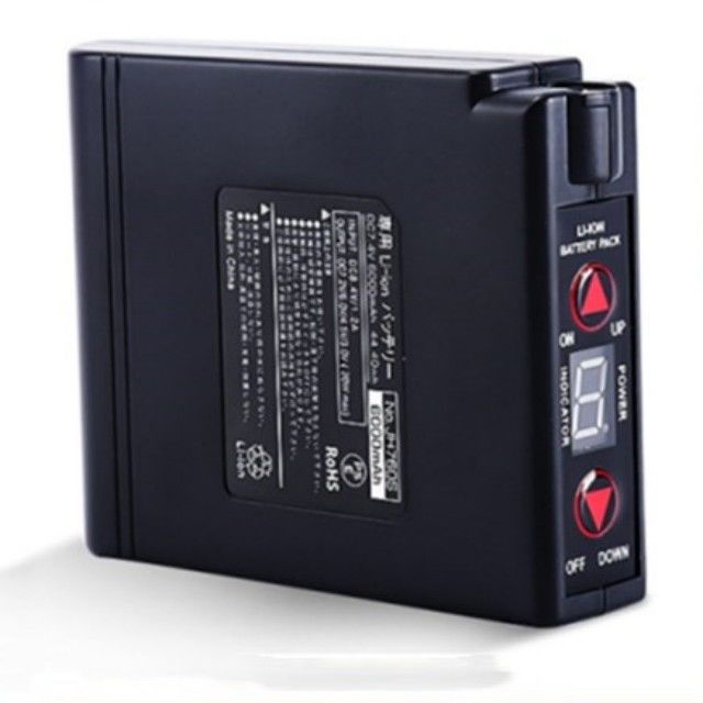 KC 7.4V 5200mAh Isıtmalı giysiler Batarya Fan Ceket Batarya Aç/Kapat Anahtar Yukarı ve Aşağı Sıcaklık Kontrolü ile