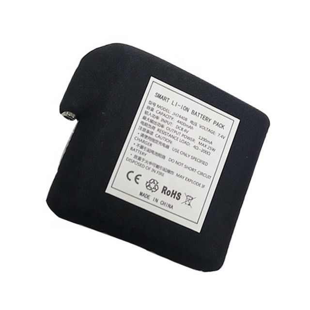 Siyah kumaş sarılmış batarya 7.4V 4400mAh 5200mAh 6400mAh 7000mAh Batarya Isıtmalı yelek için