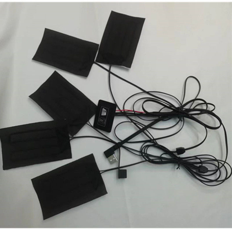 Battaniye Kıyafetler Isıtma Yastıkları 5pcs Her biri 7x11cm 5 In One 5V USB Isıtma Yastığı Vest için
