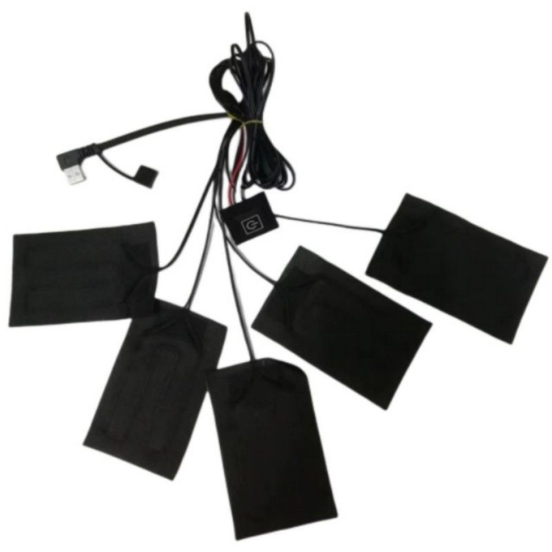 Battaniye Kıyafetler Isıtma Yastıkları 5pcs Her biri 7x11cm 5 In One 5V USB Isıtma Yastığı Vest için