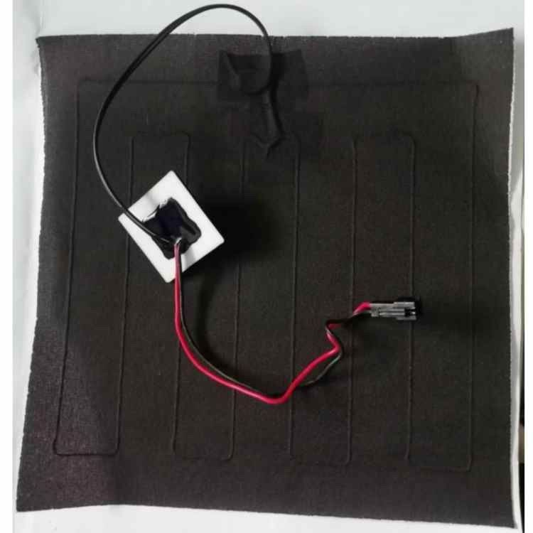 Özel Giysi Isıtma Yastığı Boyutu 20x20cm 3.7V SM 2Pin fişle