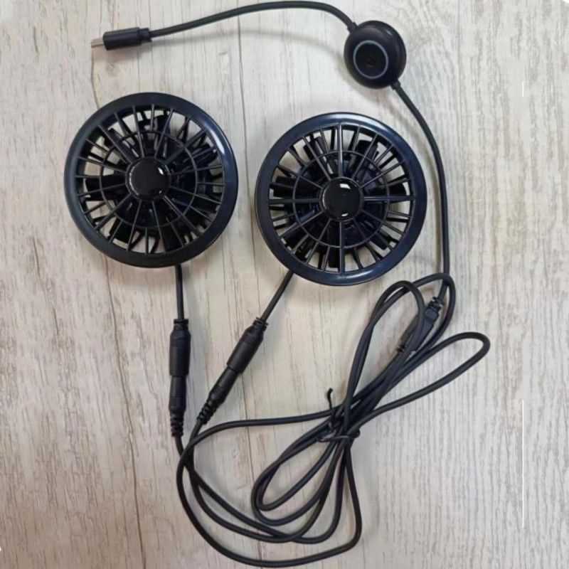 Pantolon Ventilatörü 2pcs Küçük soğutma Ventilatörü 5V Tip-C fişle