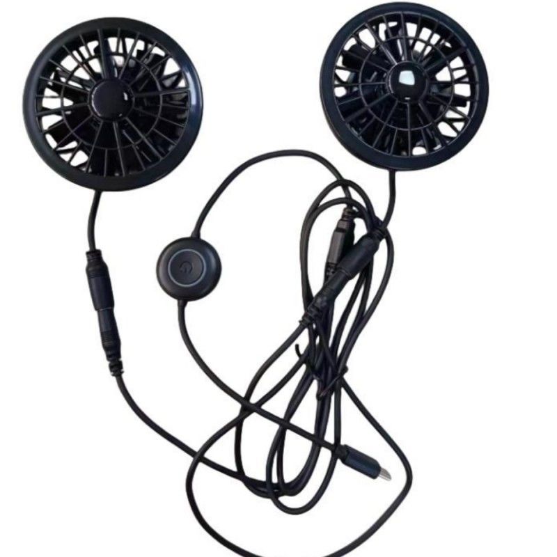Pantolon Ventilatörü 2pcs Küçük soğutma Ventilatörü 5V Tip-C fişle
