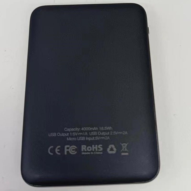 Mini Hızlı Güç Bankası 4000mAh 5V 2A Palm-Size Super Slim Pil Güç Bankası