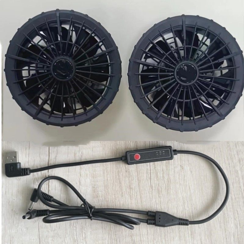 Dış Çap 105mm 7 Döner Kanatlı Ceket Dış Giyim İçin Soğutma Fanı