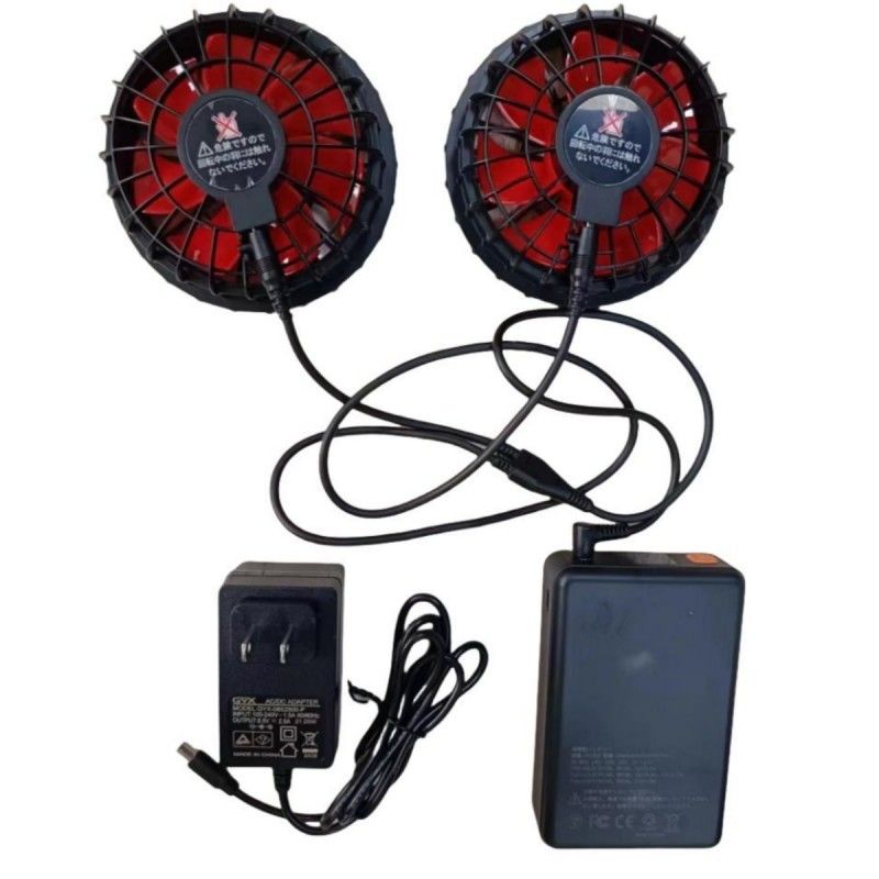 19V fan bataryası 20000mAh Yaz soğutma yelek için 12 saat çalışma süresi