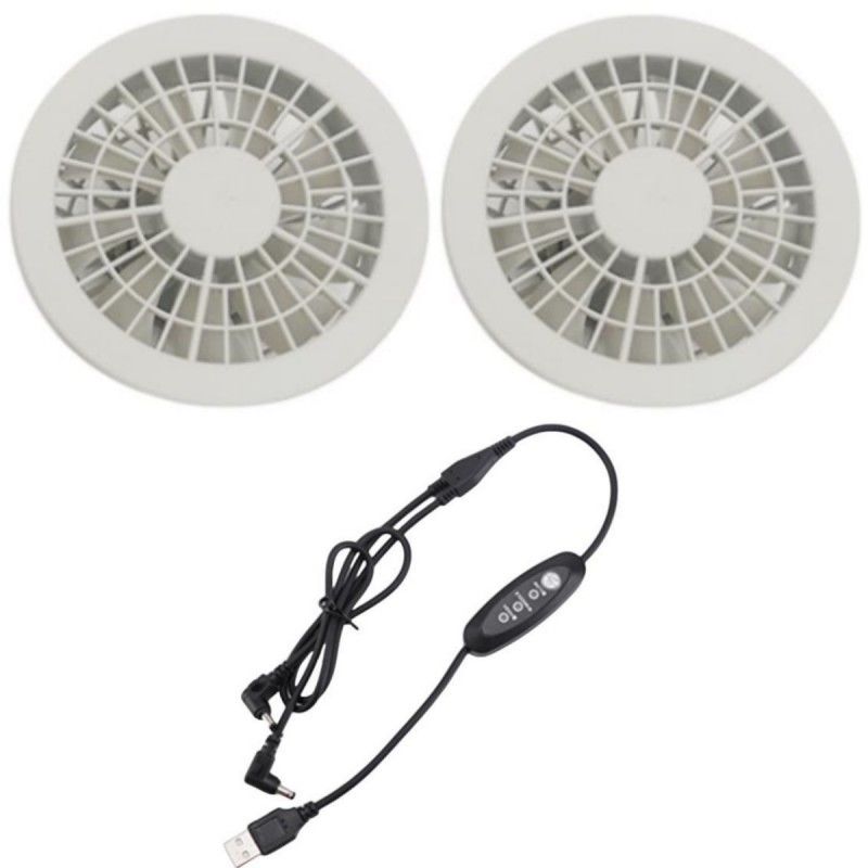 Üç Düzey Hızlı Ceket Soğutma Ventilatörü 2 Parça Ventilatör Yaz İşçi Erkek Kostümleri
