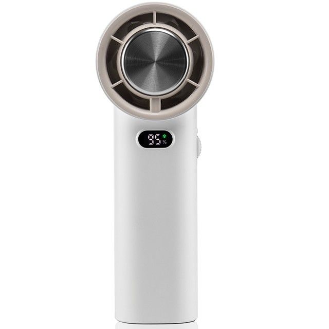 Kademesiz Hız Ayarlı Buz Soğutma Fanı 13000 RPM Bıçaksız Taşınabilir El Tipi Fan 3600mAh