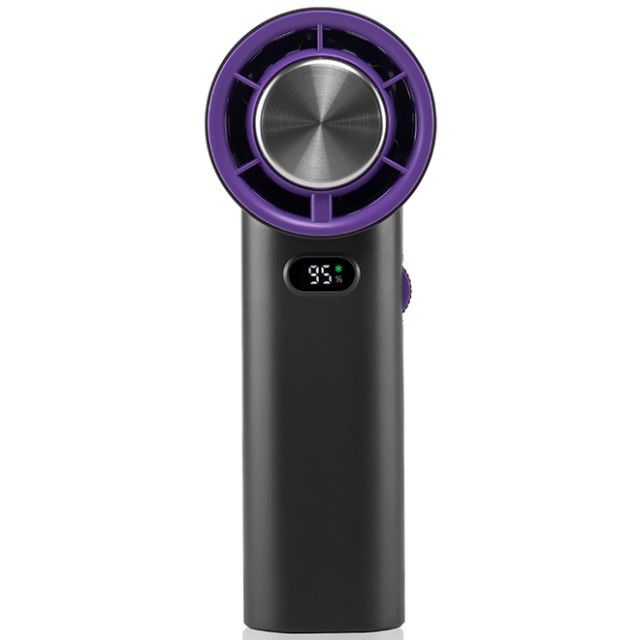 Kademesiz Hız Ayarlı Buz Soğutma Fanı 13000 RPM Bıçaksız Taşınabilir El Tipi Fan 3600mAh