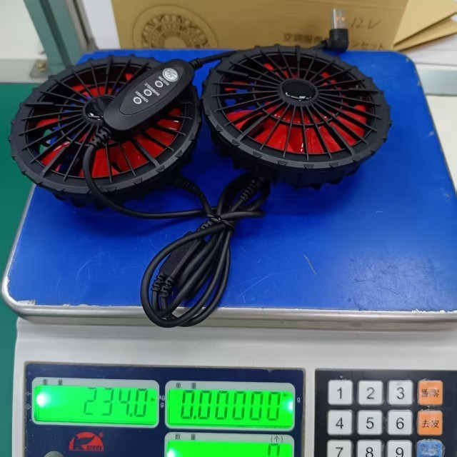 Ceket Soğutma Ventilatörü 12V Ventilatör USB Kontrol Rüzgar Hızı 12V Yüksek 9V Orta 5V Düşük