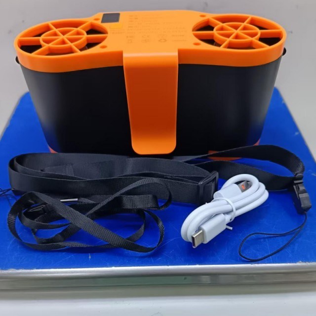 20000mAh Pil Taşınabilir Bel Fanı 6 Ayarlanabilir Hız Seviyesi ve Güç Bankası İşlevi