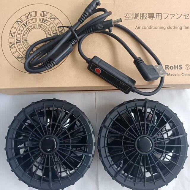 Yazlık Soğutma Dış Giyim Fanı, Ceket Soğutma Fanı için 3 kademeli hız, Süper İnce 34mm
