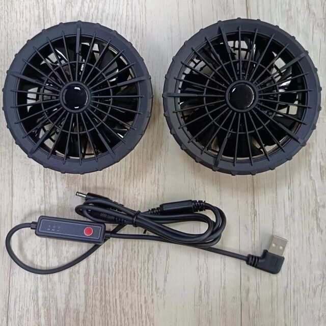 Yazlık Soğutma Dış Giyim Fanı, Ceket Soğutma Fanı için 3 kademeli hız, Süper İnce 34mm
